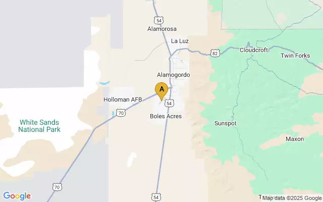 Alamogordo-White Sands Regional Airport lots map