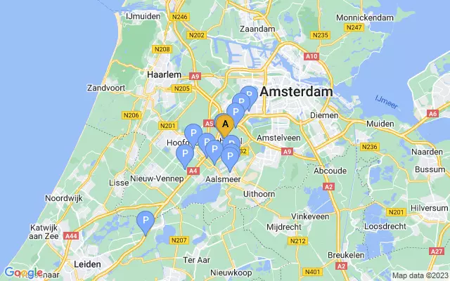 Amsterdam Airport Schiphol lots map