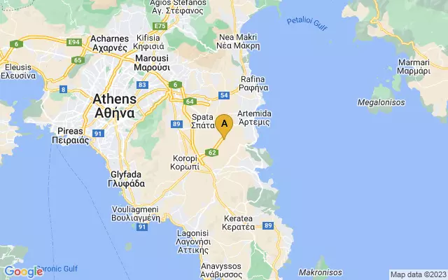 Athens International Airport lots map