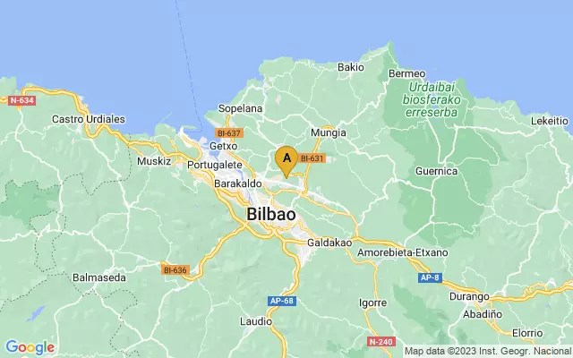 Bilbao Airport lots map