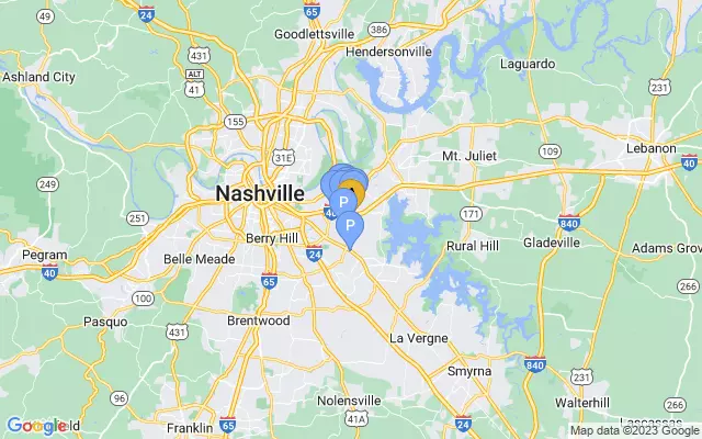 Nashville International Airport lots map
