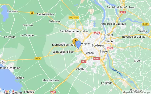 Bordeaux–Mérignac Airport lots map