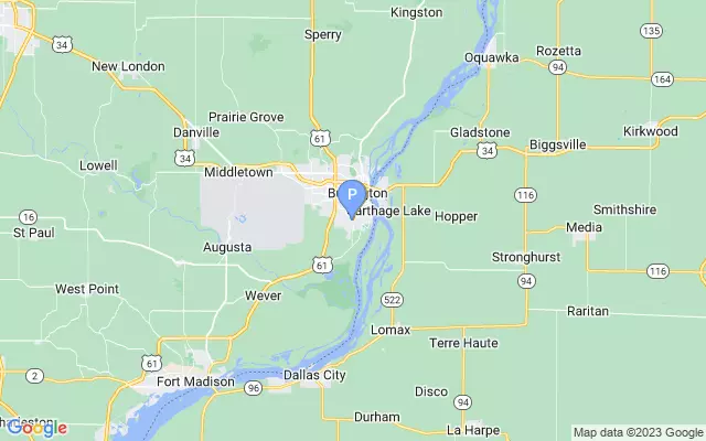Southeast Iowa Regional Airport lots map