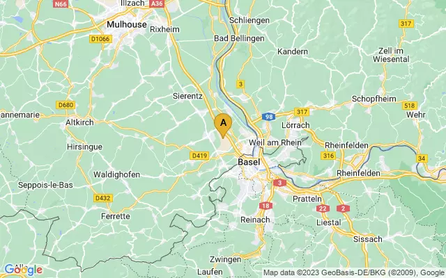EuroAirport Basel Mulhouse Freiburg lots map