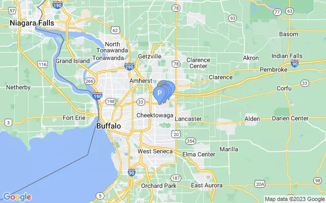 Buffalo Niagara Int'l Airport lots map