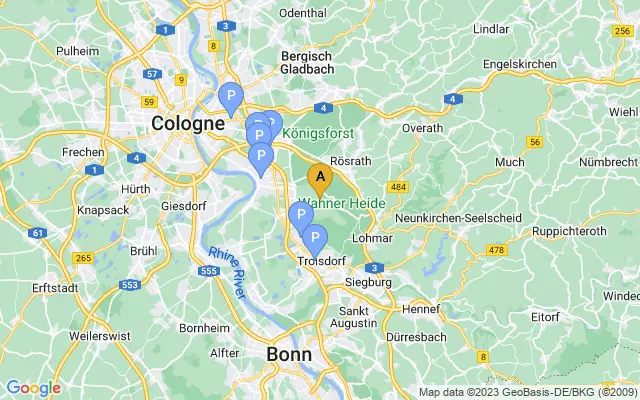 Cologne Bonn Airport lots map