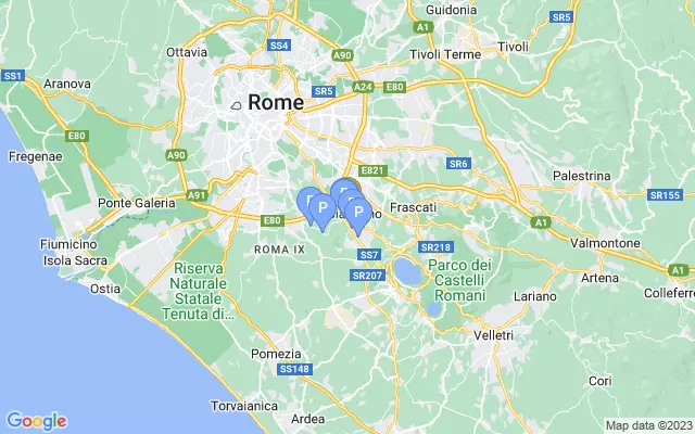 Ciampino Airport lots map