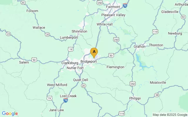 North Central West Virginia Airport lots map