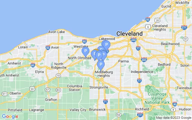 Cleveland Hopkins Int'l Airport lots map