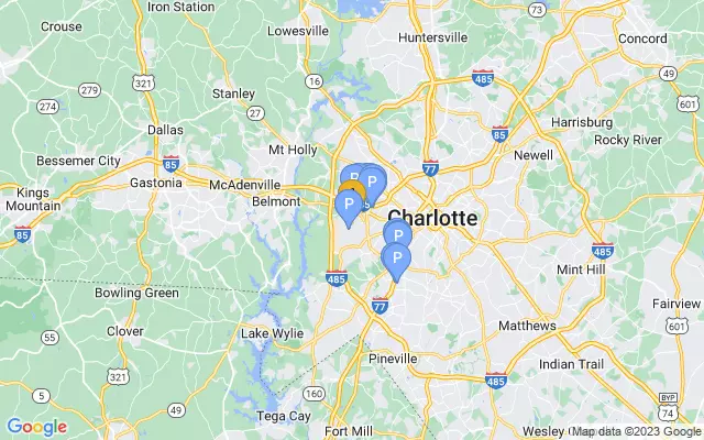 Charlotte-Douglas Int'l Airport lots map
