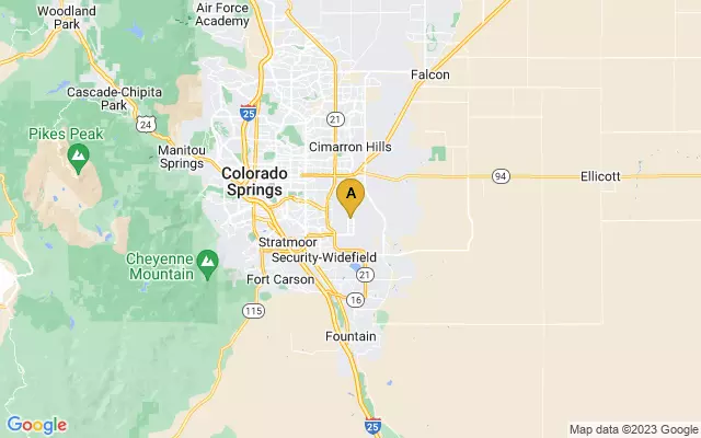 Colorado Springs Airport lots map
