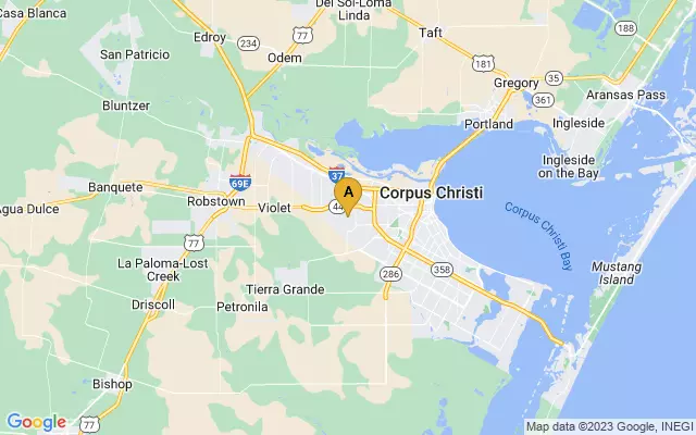 Corpus Christi International Airport lots map