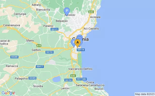 Catania-Fontanarossa Airport lots map