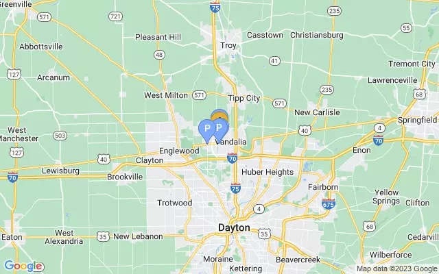 Dayton International Airport lots map