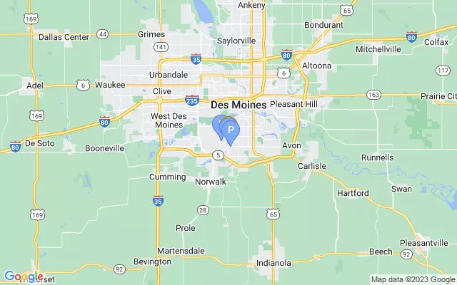 Des Moines International Airport lots map