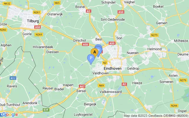 Eindhoven Airport lots map