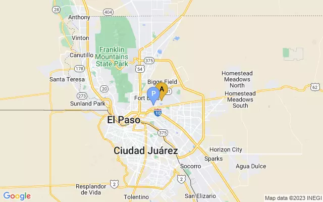 El Paso International Airport  lots map