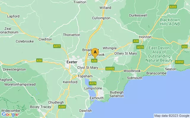 Exeter Airport lots map