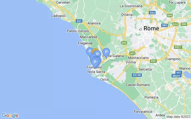 Leonardo da Vinci–Fiumicino Airport lots map
