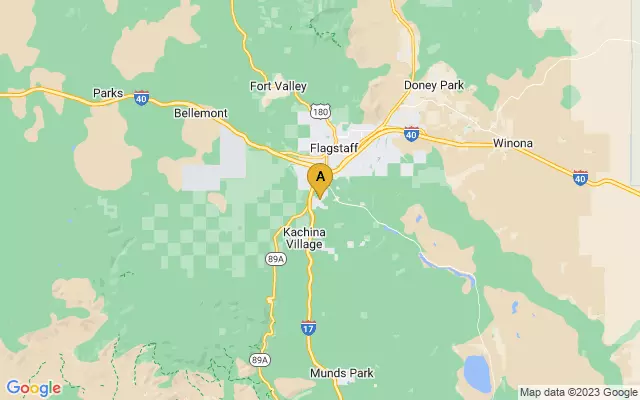 Flagstaff Pulliam Airport lots map