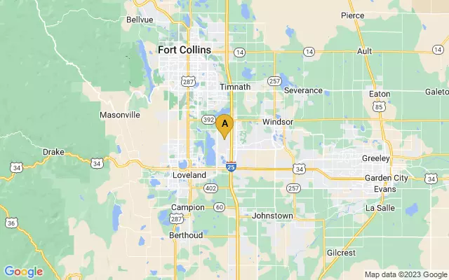 Northern Colorado Regional Airport lots map