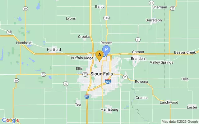 Sioux Falls Regional Airport lots map