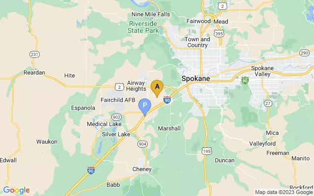 Spokane International Airport lots map