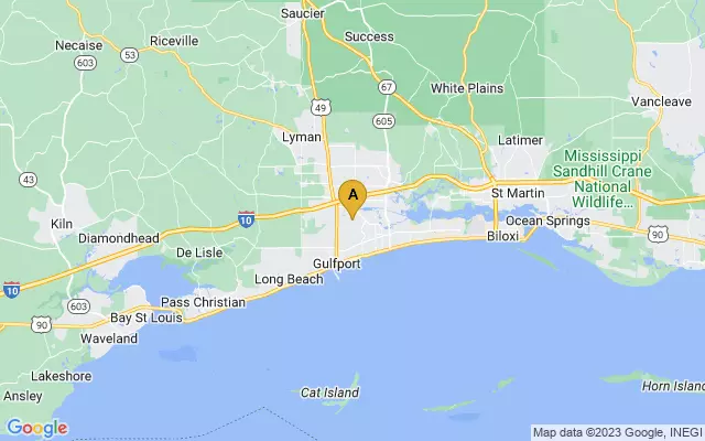 Gulfport-Biloxi International Airport lots map