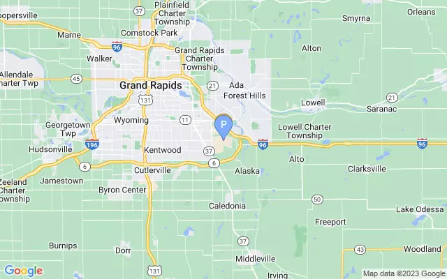 Grand Rapids Gerald Ford Airport lots map