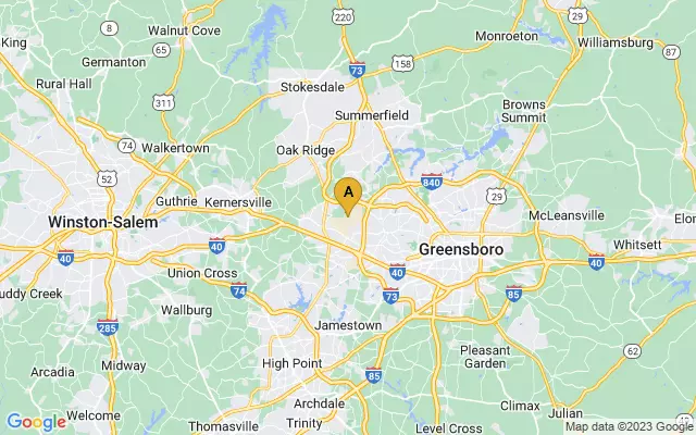 Piedmont Triad International Airport lots map