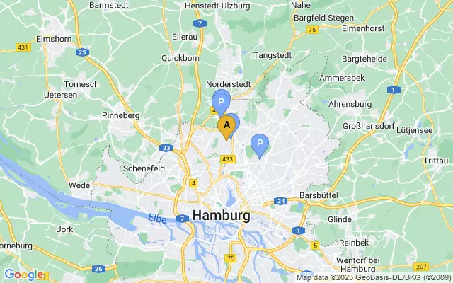 Hamburg Airport lots map