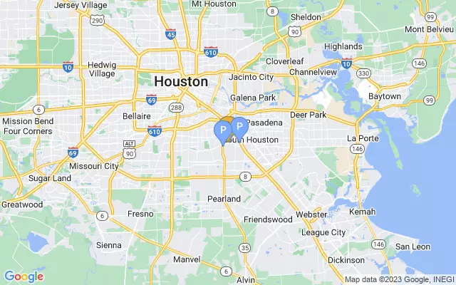 Houston Hobby Airport lots map