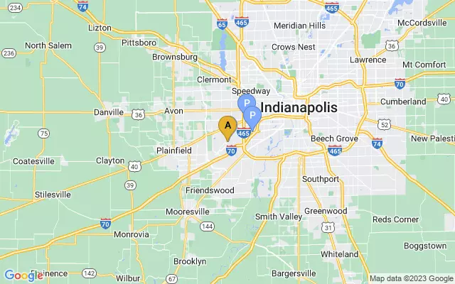 Indianapolis International Airport lots map
