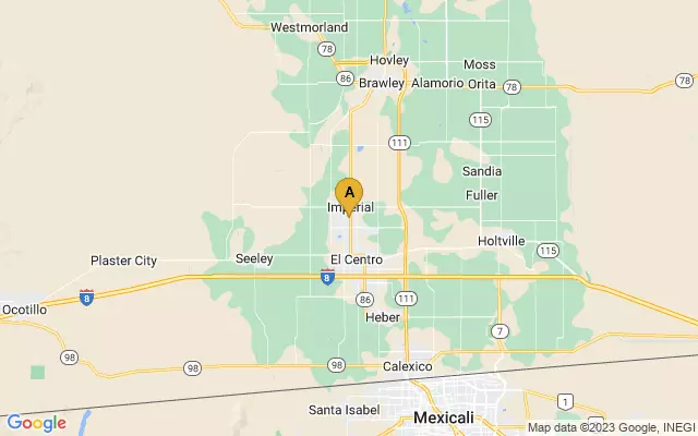 Imperial County Airport lots map