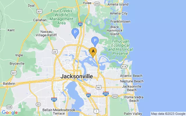 Port of Jacksonville Cruise Terminal lots map