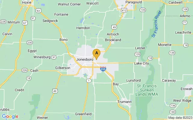 Jonesboro Municipal Airport lots map