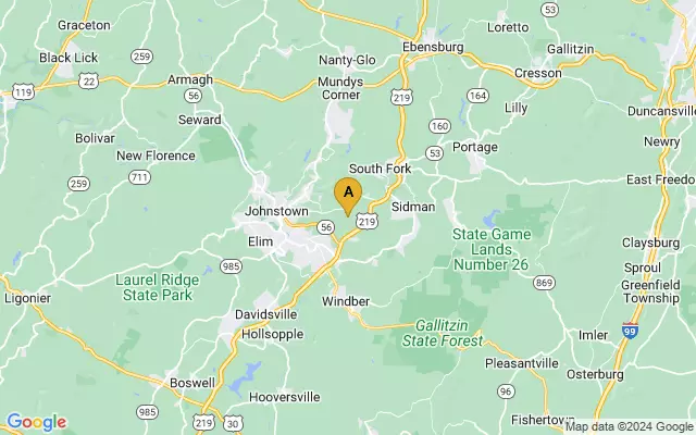 Johnstown-Cambria County Airport lots map