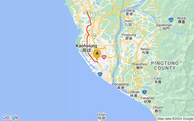 Kaohsiung International Airport lots map