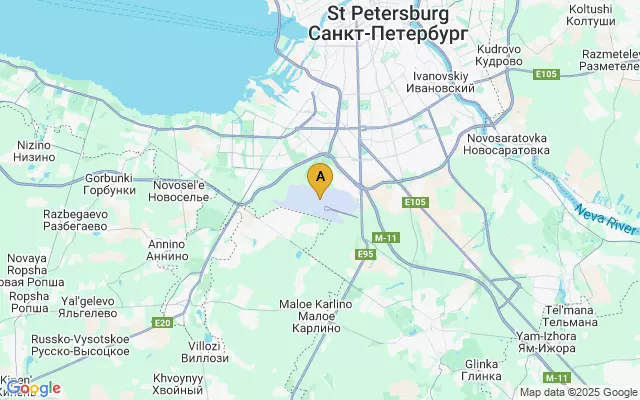 Pulkovo Airport lots map