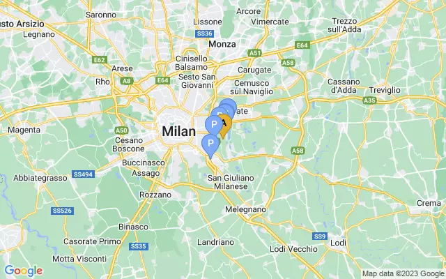 Linate Airport lots map