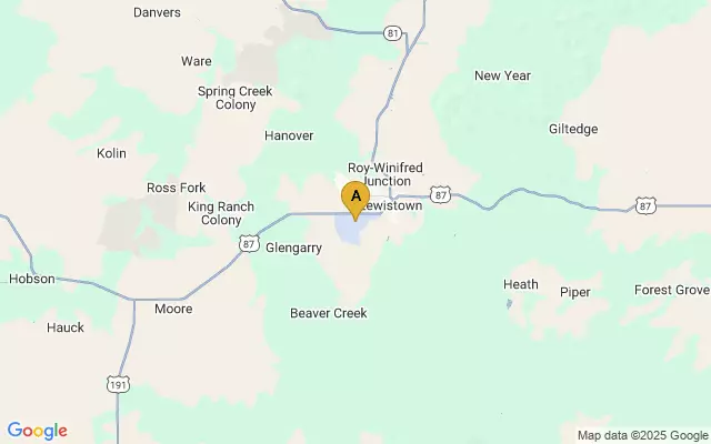 Lewistown Municipal Airport lots map