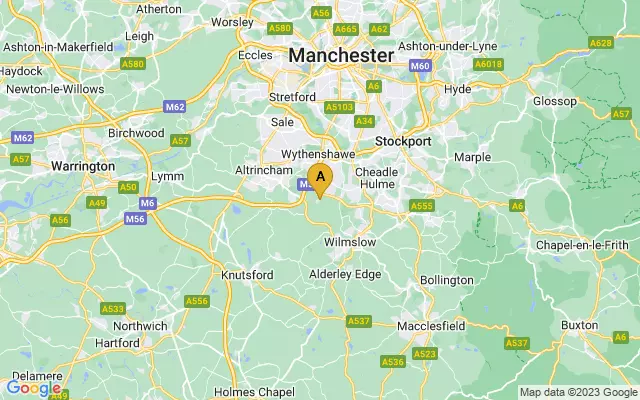 Manchester Airport lots map