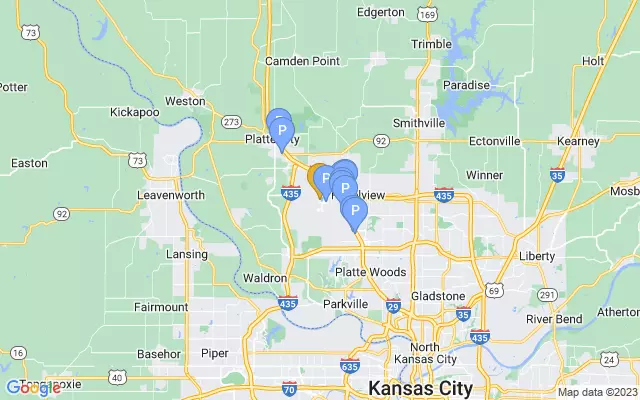 Kansas City Int'l Airport lots map