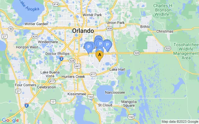 Orlando International Airport lots map