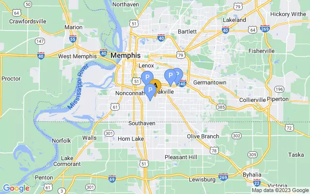 Memphis International Airport lots map