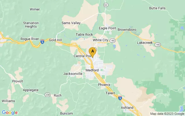 Rogue Valley International-Medford Airport lots map