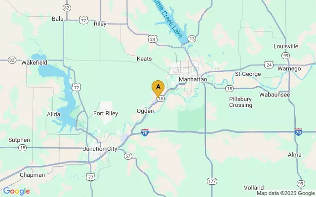 Manhattan Regional Airport lots map