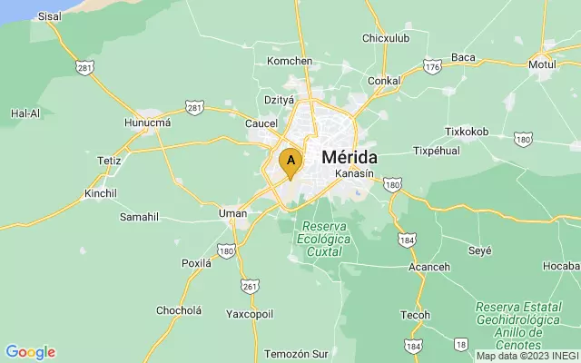 Mérida International Airport lots map