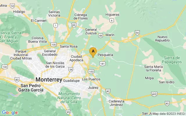 Monterrey International Airport lots map