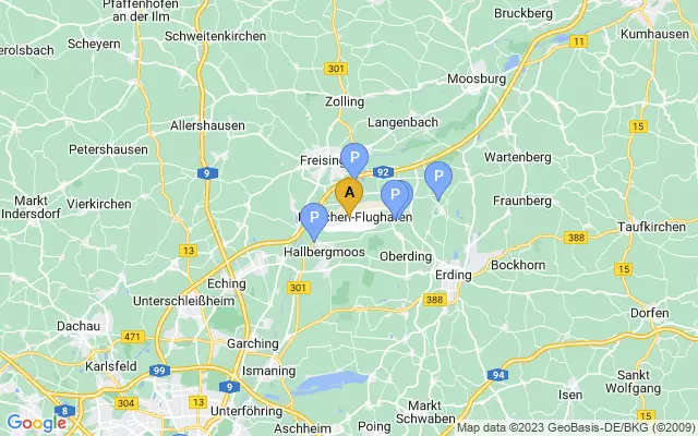 Munich Airport lots map